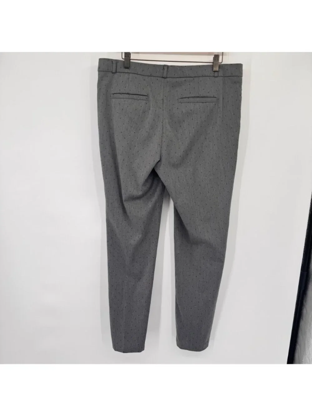 Banana Republic Womens Gray Pin-Dot Dress Pants Size 12  slim leg